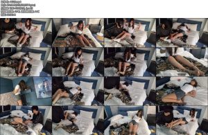 [小兔奶糖] 牛仔热裤美女金属固定驷马捆绑挠脚心-丝依依