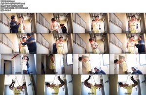 [锐度主张] 嫣儿 户外大胆捆绑居民楼内麻绳绕颈日式反绑电梯口吊缚-丝依依