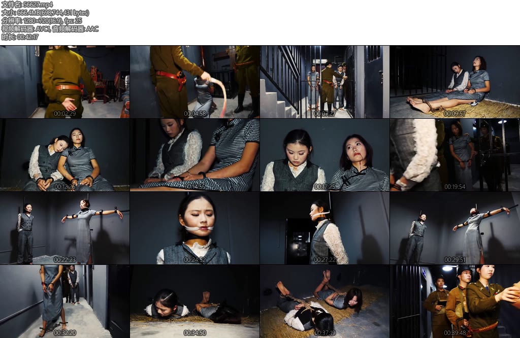 [胜景影视] 黎明前的黑暗下集女特务队两名女潜伏者老虎凳鞭打固定罚站最后拉出野外枪决-丝依依
