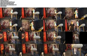 [随心原创] 杨蕊白丝体操服重镣跑步机体验-丝依依