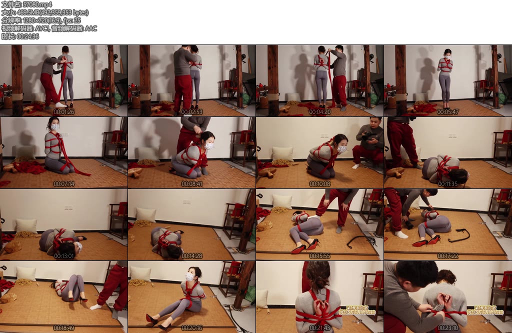 [路由原创] 紧缚唯美后手观音打屁股-丝依依