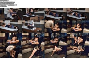 [随心原创] 杨蕊办公桌上的驷马电极片放置欣赏窗外的车流反光的大白腿-丝依依