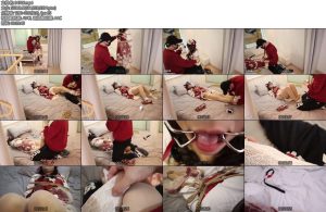 [荷仙原创] 荷约少女 先迷晕再绑少女（2）可爱LO少女滚滚闹花灯熊猫中华风lolita裙子的调教物语少女LO娘下跪臣服带上口环玩弄舌头和敏感身体摸下面-丝依依