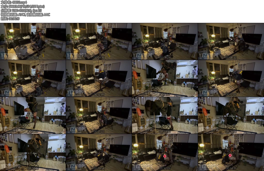 [野子原创] 野子绳社野子自缚小课堂第三集过膝黑丝连衣裙12cm高跟鞋挑战片足吊自缚全程多种起吊姿势持续td电击口水止不住的流终于虚脱-丝依依