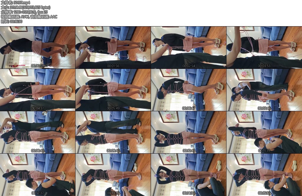 [墨色原创] 迟迟口球龟甲缚全程露脸真实聊天-丝依依