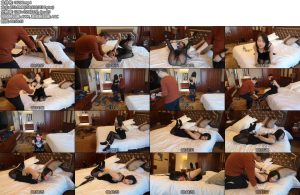 [随心原创] 嘉文 金属固定 驷马挠痒 油亮黑丝的诱惑-丝依依