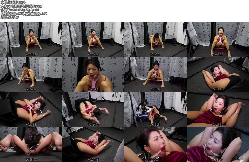 [胜景影视] 高难度拘束固定女M女M被高难度姿势拘束固定着-丝依依