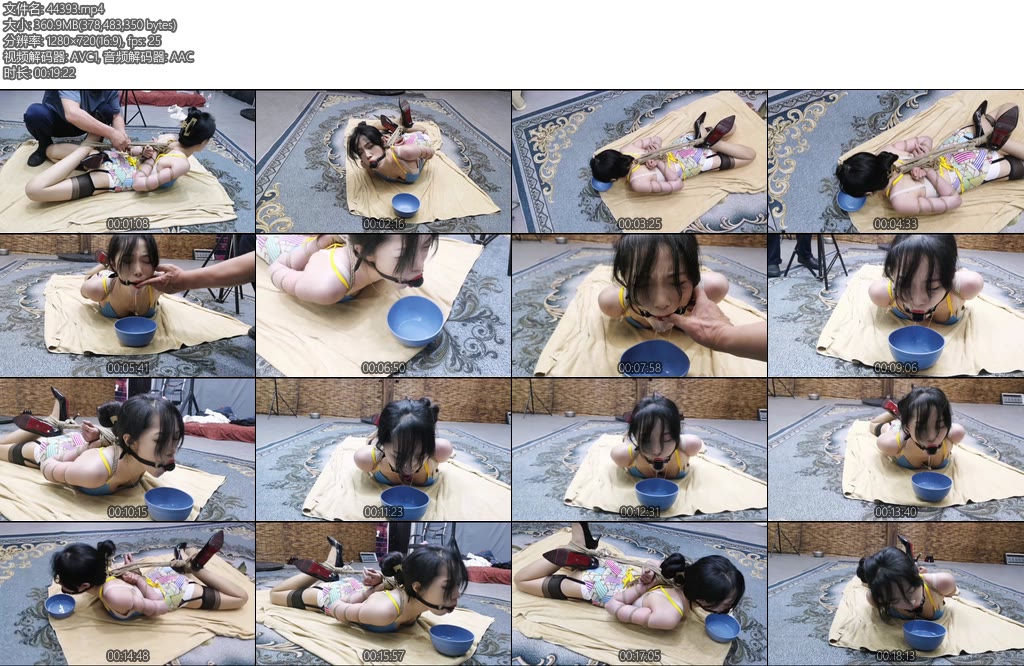 [飞天原创] 艺仙儿超紧缚五花驷马口水收集-丝依依