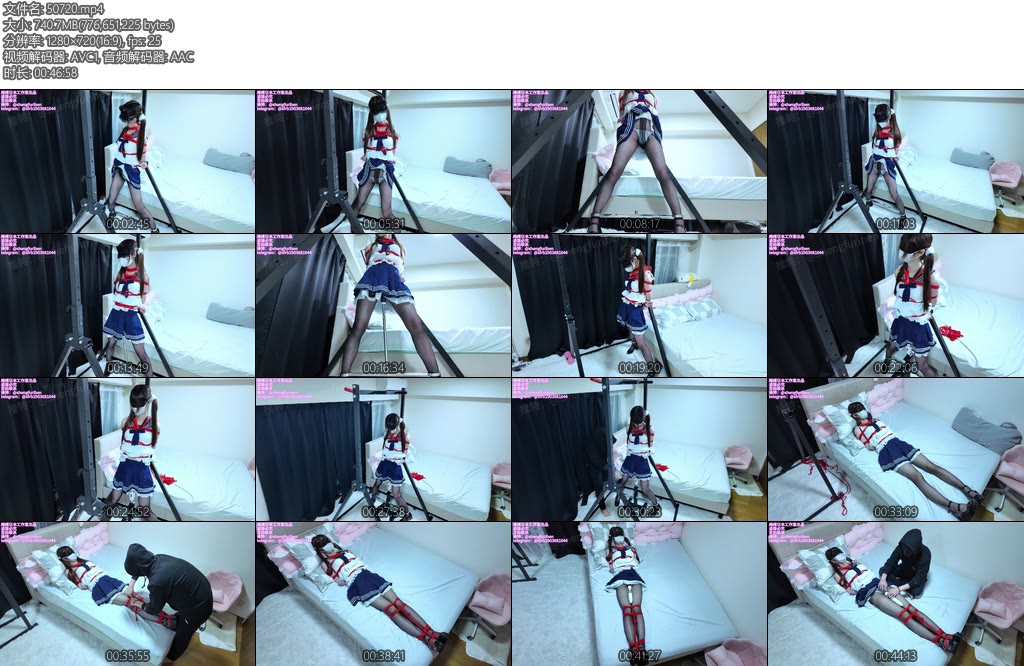 [亚洲绳艺] 绳缚日本工作室 PJ计划系列水手打桩双马尾JK钢架吊颈紧缚固定日式震动棒TD炮机固定强制gcsptk等超多体位不同玩法高质量作品-丝依依