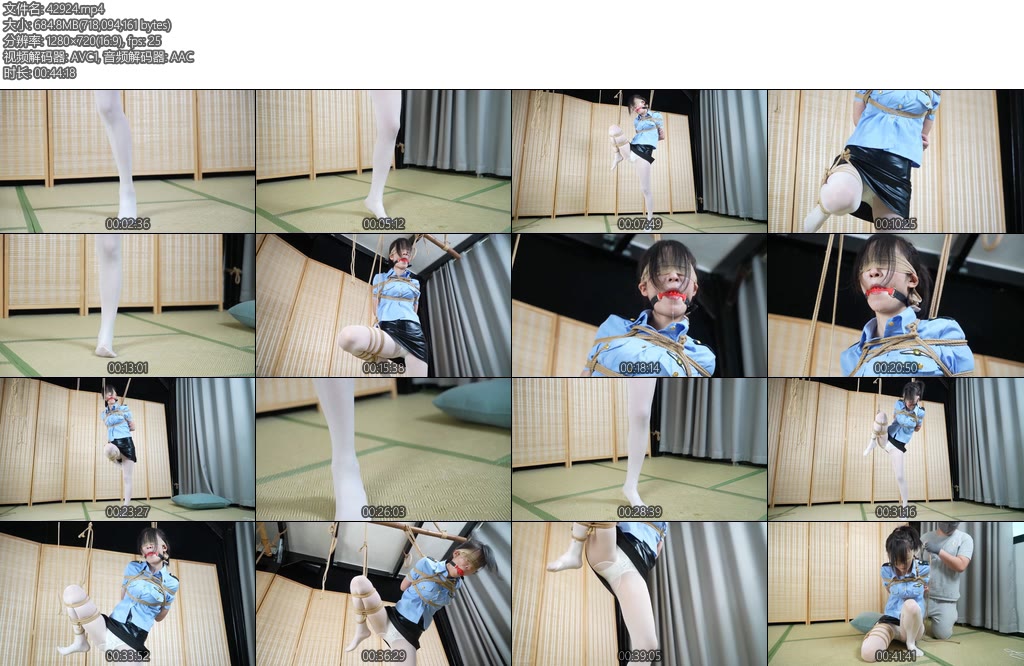 [象人原创] 渎竺嗷嗷TWDZ后手单脚吊缚脚趾掂地-丝依依