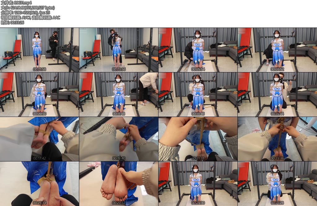 [心悦艺束] 嘉嘉西施cos铁架禁锢脖颈日式后手吊脚-丝依依