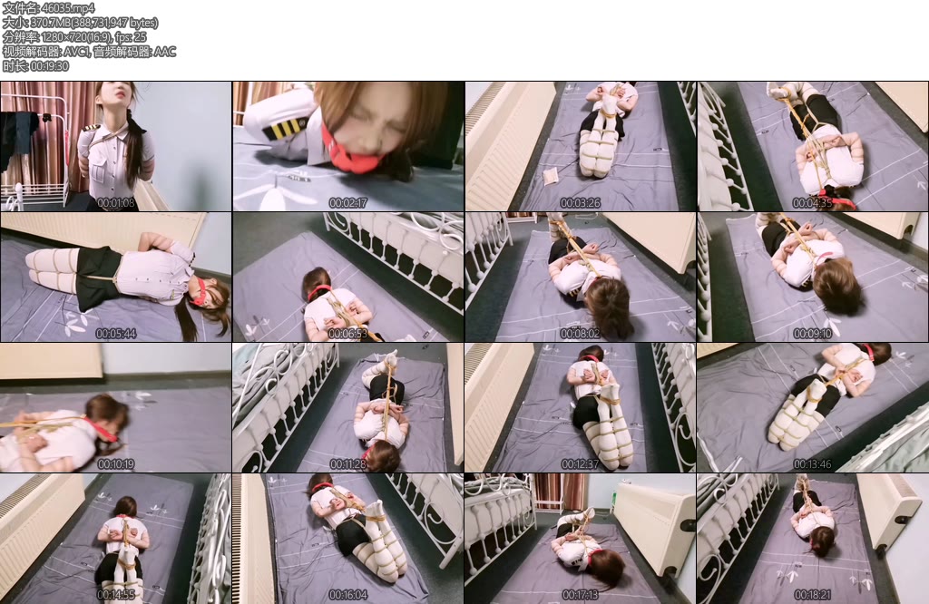 [飞天原创] 约美女模特彤彤五花驷马放置时间长了顶不住想脱缚逃脱被发现后直接把她做了-丝依依