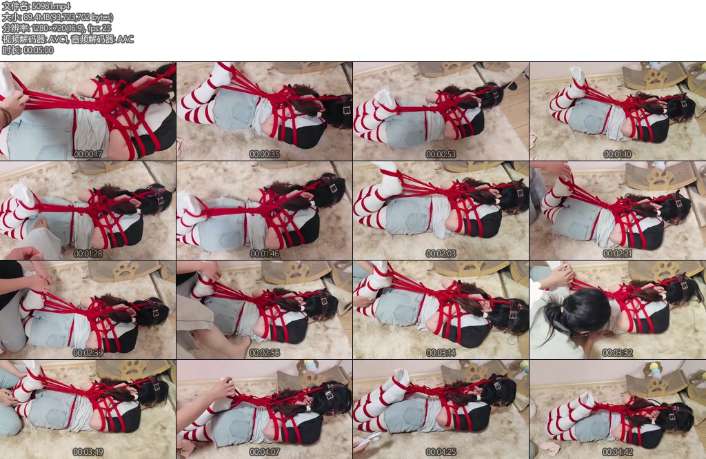 [一颗露露子] 一颗露露子驷马小剧场热裤白丝后手观音马具极限驷马放置TK-丝依依