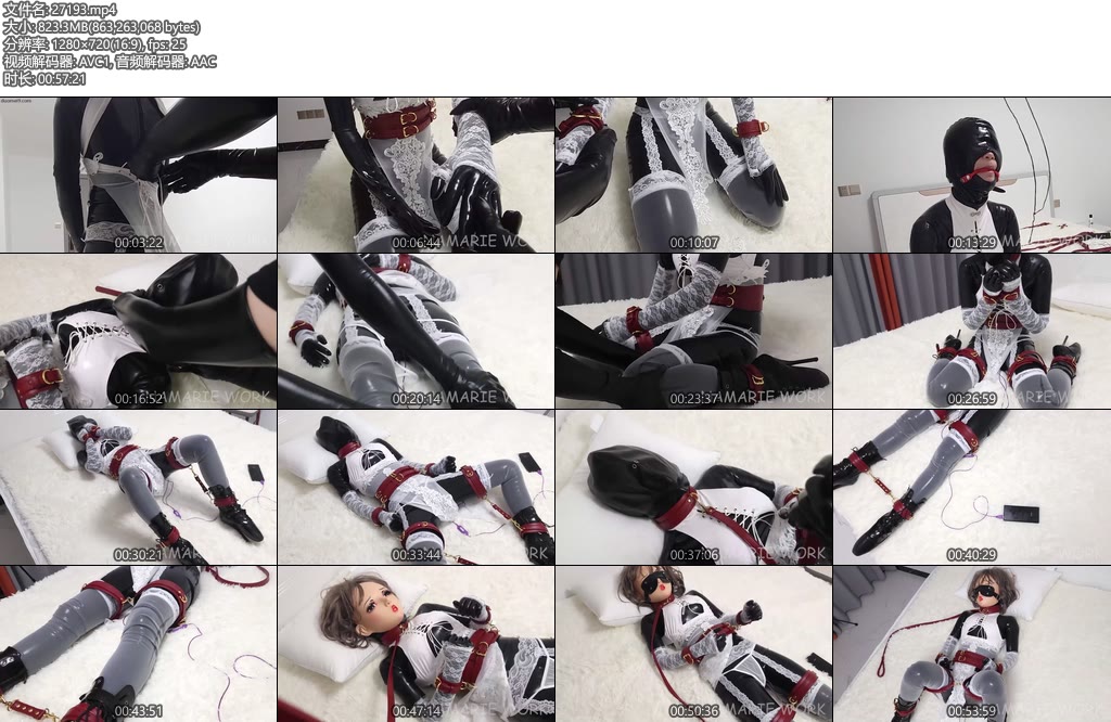 [Namarie Work] 假期我要被拘束KIG乳胶娃娃拘束篇（5）-丝依依