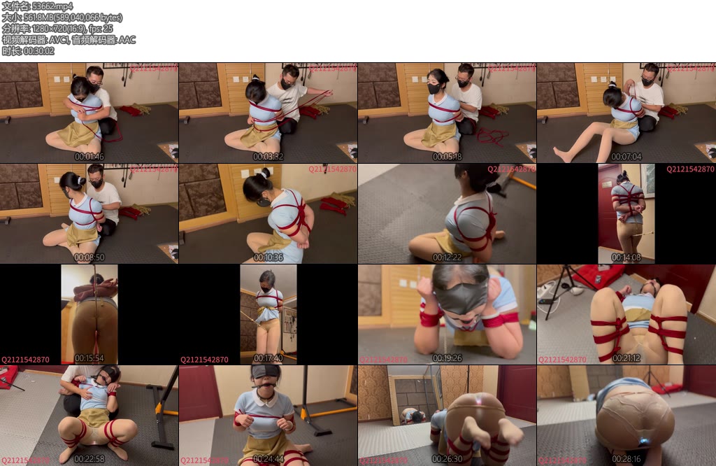 [悦感日记] 好利来小美特别紧缚版走绳K9发光G塞羞辱调教-丝依依