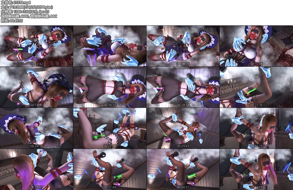 [动画片] 丽莎的魔法失控了Ⅱ魔法失控后被虚空伸出的巨手给占据主导此时丽莎已经完全被控制随着巨手的力度不断加大身体逐渐弯成弓形-丝依依