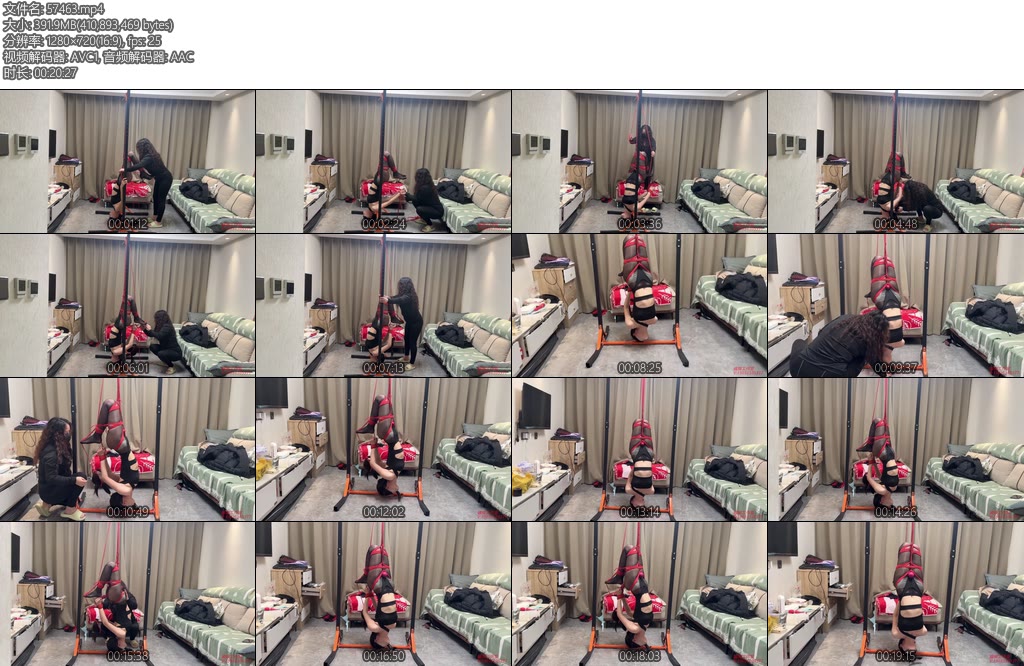 [媚娘原创] 室内吊杆倒吊-丝依依