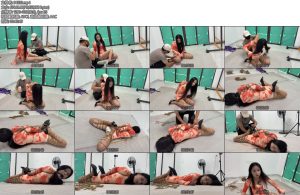 [冰悦原创] 双腿紧缚欧式直臂极限驷马放置-丝依依