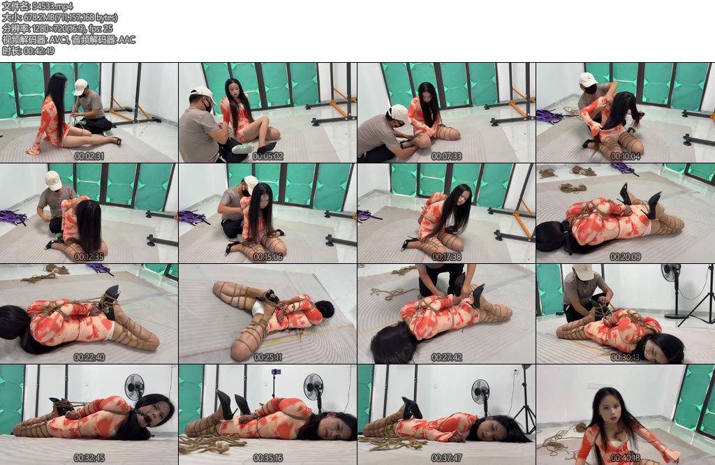 [冰悦原创] 双腿紧缚欧式直臂极限驷马放置-丝依依