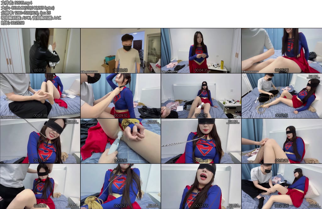 [比尔原创] 修理入室特殊女贼拿捏女超人-丝依依
