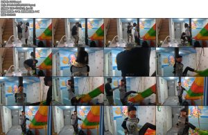 [JS原创] 激辣黑丝棉袜单腿吊丝袜堵嘴胶带蒙眼抚摸TK-丝依依