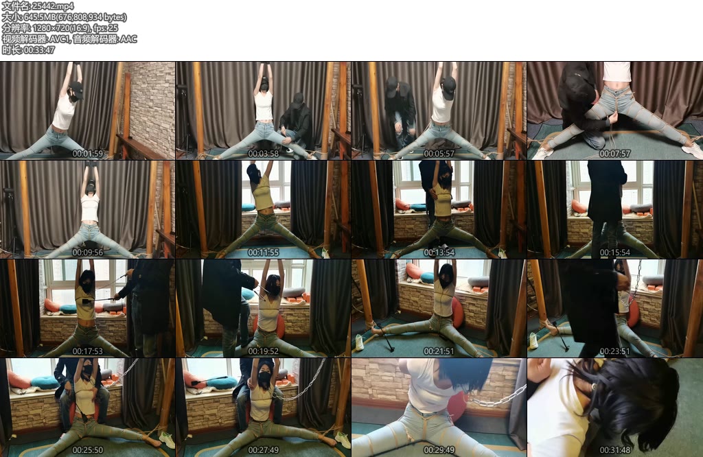 [一绳所爱] 优优双腿大开,双手高高吊起，这大长腿-丝依依