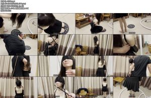 [缚予原创] 线下真实调教之反背拘束衣惩戒垫罚跪强制踮脚脚拷皮皮今天玩了个不一样的拘束具穿上反背拘束衣后被主人罚跪-丝依依