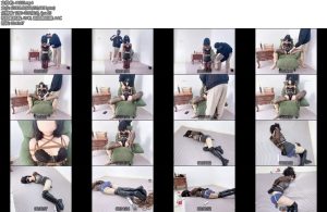 [物sama] 拿快递的性感美女被尾随入室绑架折磨美女穿着吊带袜超短裙去拿快递引来bt色魔入室绑架胶带直接粘住口鼻超紧日式跪缚加上-丝依依