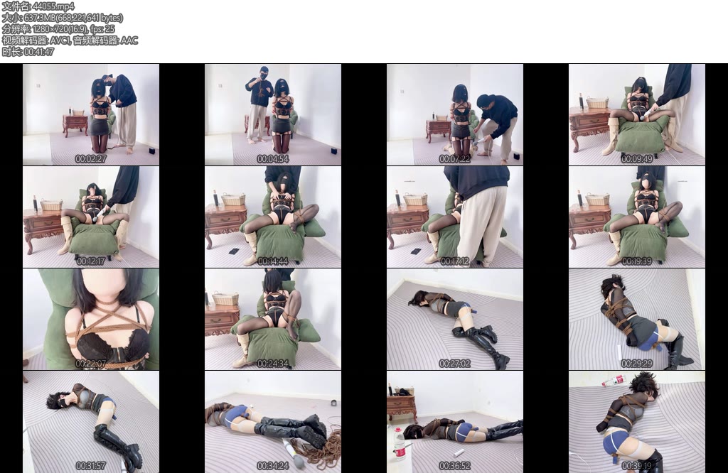 [物sama] 拿快递的性感美女被尾随入室绑架折磨美女穿着吊带袜超短裙去拿快递引来bt色魔入室绑架胶带直接粘住口鼻超紧日式跪缚加上-丝依依