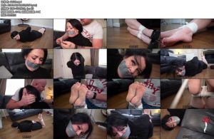[欧美绳艺] Emma grabbed tape gagged and toe hogtied by intruder-丝依依