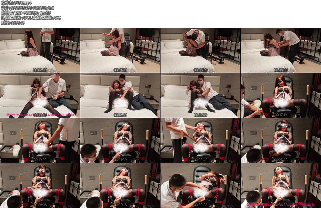 [山水原创] 女奴被捆绑强制高潮到全身瘫软无力-丝依依