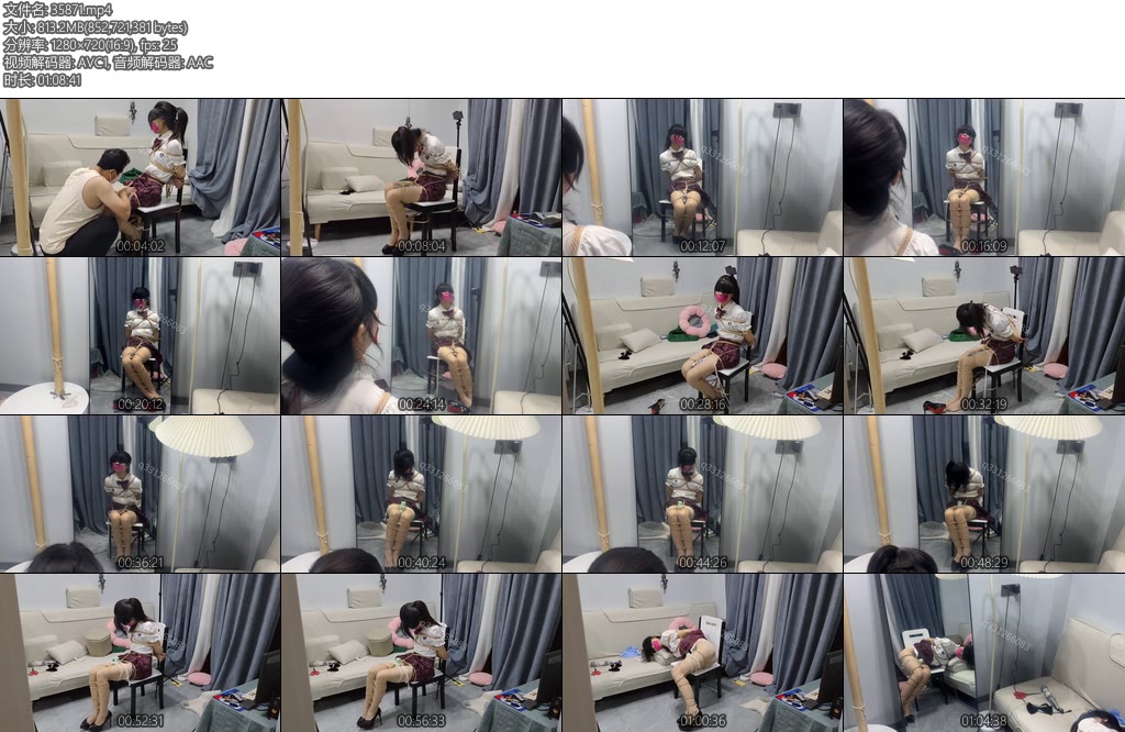 [欢乐谷] 一整夜的面镜思过放置 又是m犯错的一天，m一旦犯错基本上都会被大叔捆绑放置，至于放置多久要看事情的严重性了，这次是测底把大叔脸都气炸了-丝依依