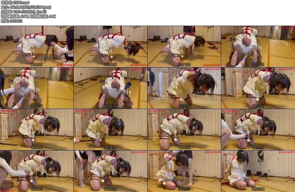 [悦感日记] 伪娘强制被缚震动tj鞭打-丝依依