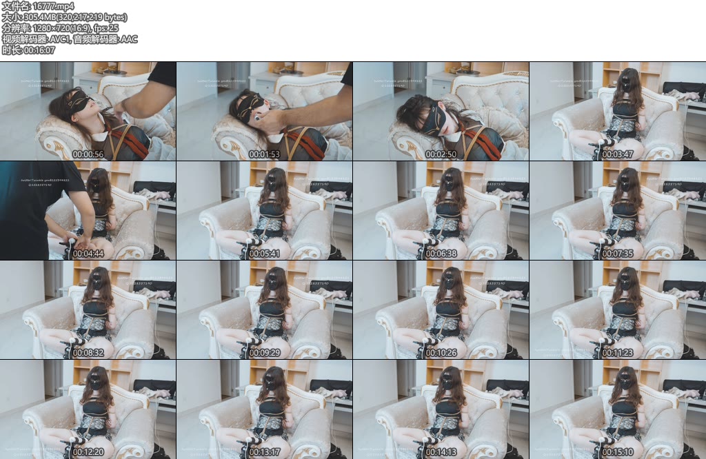 [绿帽学院] 先暴喉，后12分钟是盘腿不能移动振动-丝依依