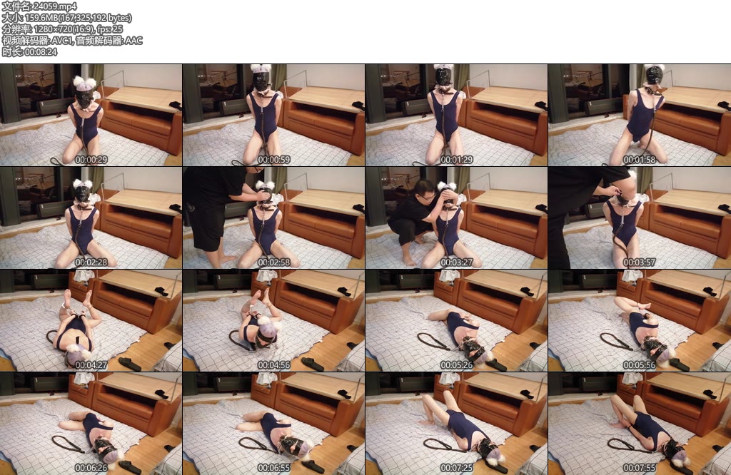 [亚洲绳艺] 伪娘死库水手脚连缚调教胶布裹头主人将钥匙交给小樱自己开锁多次尝试未果-丝依依