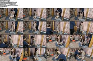 [随心原创] 南晴 灰裙吊带丝袜 膝盖跪地 受难的小艾姆-丝依依