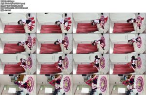 [坎喵原创] 绝望的自缚白丝过膝水手服JK日式折腿驷马悬吊-丝依依