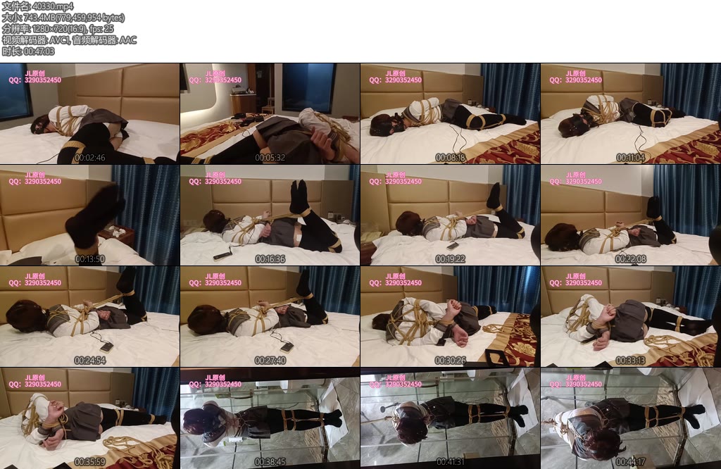 [亚洲绳艺] 新模特黑丝水手服伪娘的直臂紧缚罚站强制电击等-丝依依