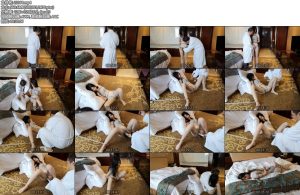 [随心原创] 江奈 白丝连体衣 地上的折磨-丝依依