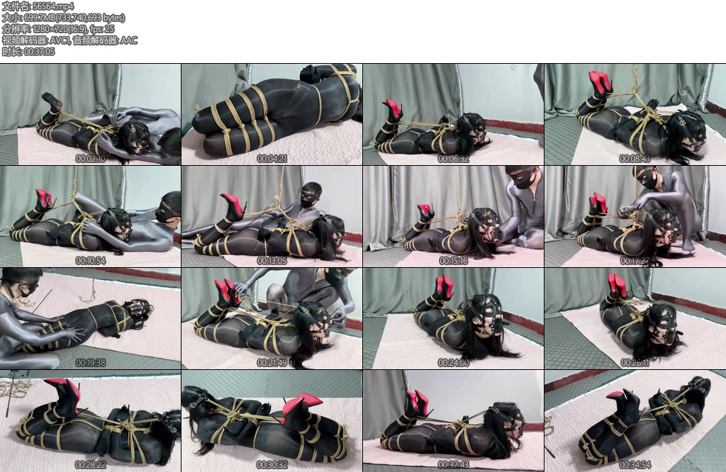 [进击的番茄] 全身禁锢绷紧的快感油亮黑丝超绝驷马紧缚口罩口塞红底高跟鞋波波贝全程失控模式被强制拉起的头部被紧紧禁锢着全身基本无法动弹只能扭动诱人的腰肢释放快感不停地呜呜却无法改变自己的局面羞耻的肉货-丝依依