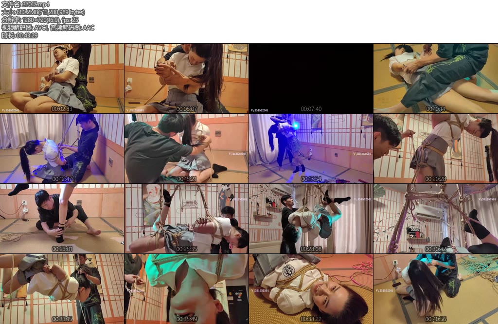 [一绳所爱] 空老师的绳艺即兴表演-丝依依