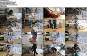 [绳之韵] 新晋乖奴小软镣铐游戏（第一集）带着手铐、脚镣用餐、做家务，尝试自行解拷-丝依依