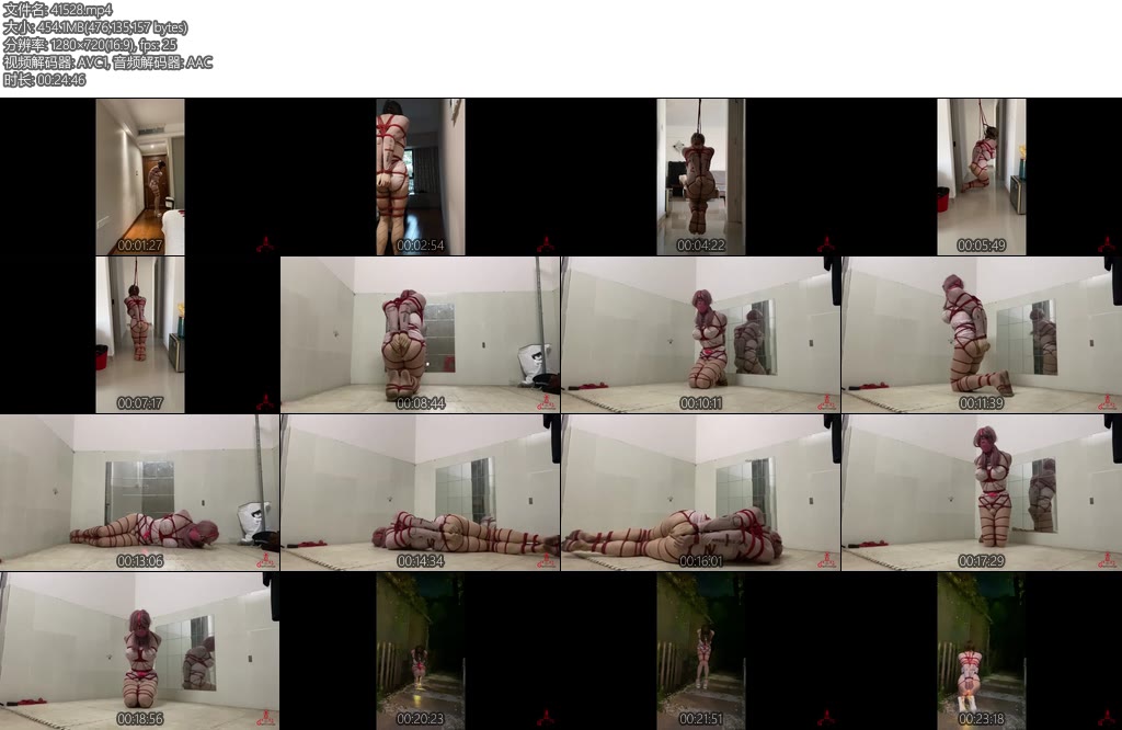 [CD伪娘] 诡的自缚108半夜捆绑溜达的小伪娘-丝依依