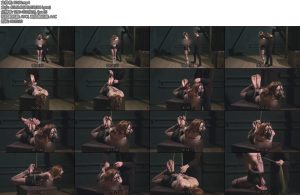 [欧美绳艺] Mora Tight Rope Hogtie for a Barefoot Bratty Sub with Harness Ballgag-丝依依
