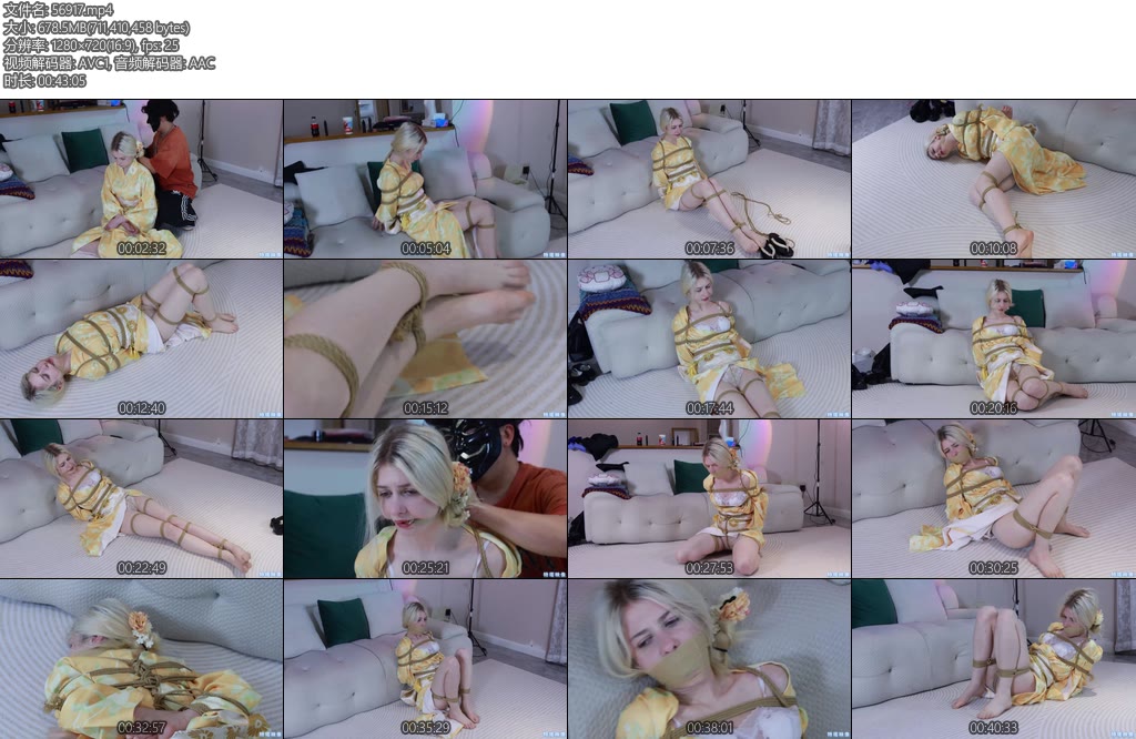 [特塔映像] 摄影陷阱emily和服挣扎-丝依依