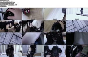 [JIOJIO原创] 缚馆B1奴隶计划B1记录真实SM调教奴隶萱萱新女M奴隶圈养体验母狗训练K9套装拘束皮带衣乳X胶带郊狼电击强制起飞-丝依依