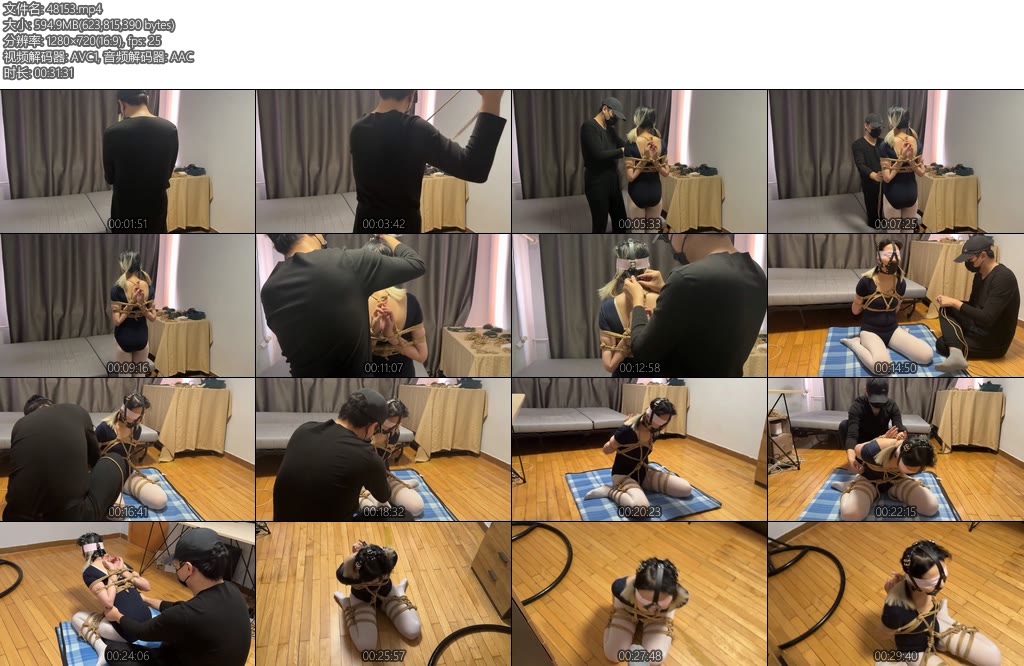 [WN原创] 玩奴约绑素人妹妹白丝超紧后手观音严厉堵嘴tk挠痒强制-丝依依