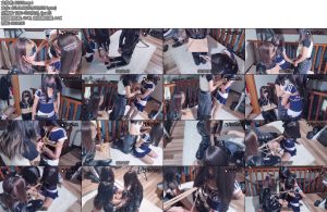 [BadCat] 新模小雨登场三女同框新模跪侍金发萝莉反差小雨和雪儿姐姐被本喵一起tj玩弄-丝依依