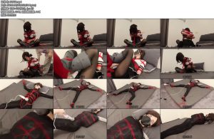 [面具原创] 面具男 女声伪娘Jiojio初月自缚直播面具男突然闯入趁机加固无论她做出任何挣扎都逃脱不掉了-丝依依