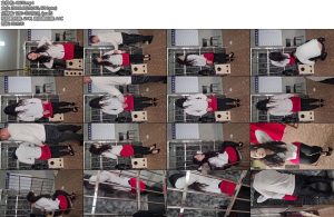 [皖北原创] 皖北绳艺 超美新人雪雪红色包臀裙职业装厚黑高跟大波浪人妻感十足-丝依依